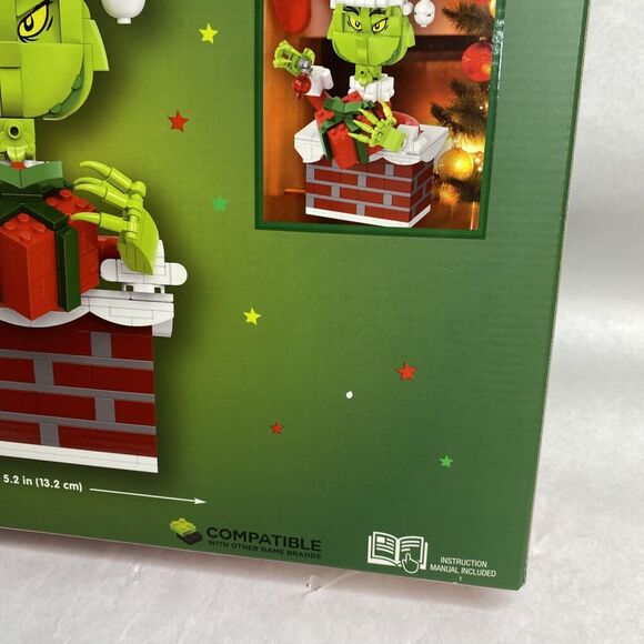 Dr. Seuss The Grinch Up The Chimney Grinch Brick Building Set 504 Pcs Brickcraft - Picture 8 of 11